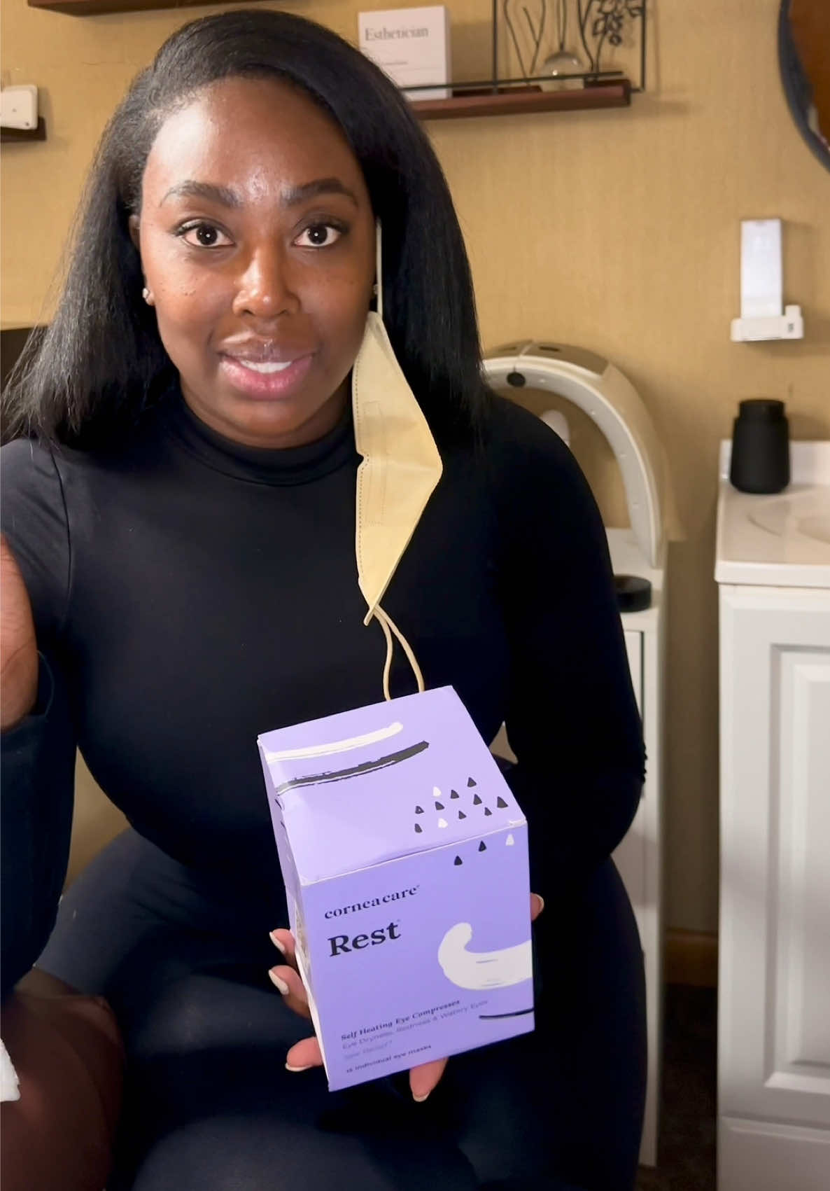 TikTok post by @moe.the.ceo for CorneaCare. Caption reads: [...] no one is talking abt how great these....