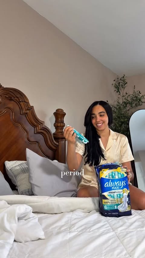 Instagram post by @naelyneess for Always. Caption reads: #ad #AlwaysPartner As a busy woman, I feel like my....