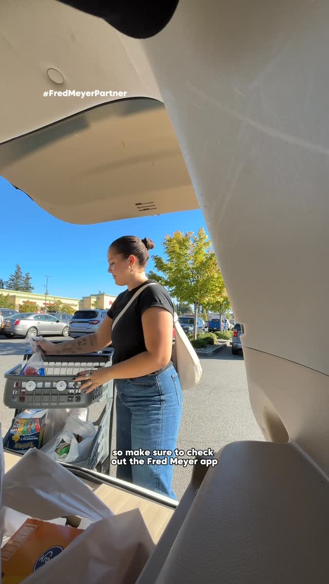 Instagram post by @marissamaejackson for Fred Meyer. Caption reads: #ad Ready for some road trip negotiations thanks....