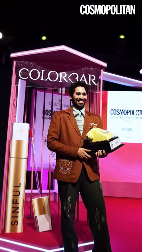 Instagram post by @cosmoindia for Colorbar Cosmetics. Caption reads: Colorbar (@lovecolorbar) arrived at the....