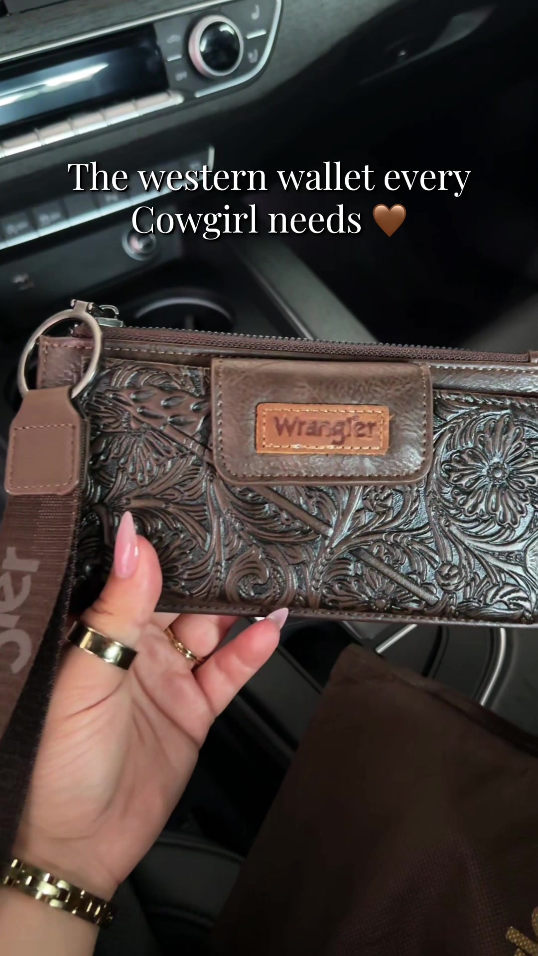 TikTok post by an influencer for Vaqueras Outfitters. Caption reads: [...] is actually SO pretty @Vaqueras Outfitters....