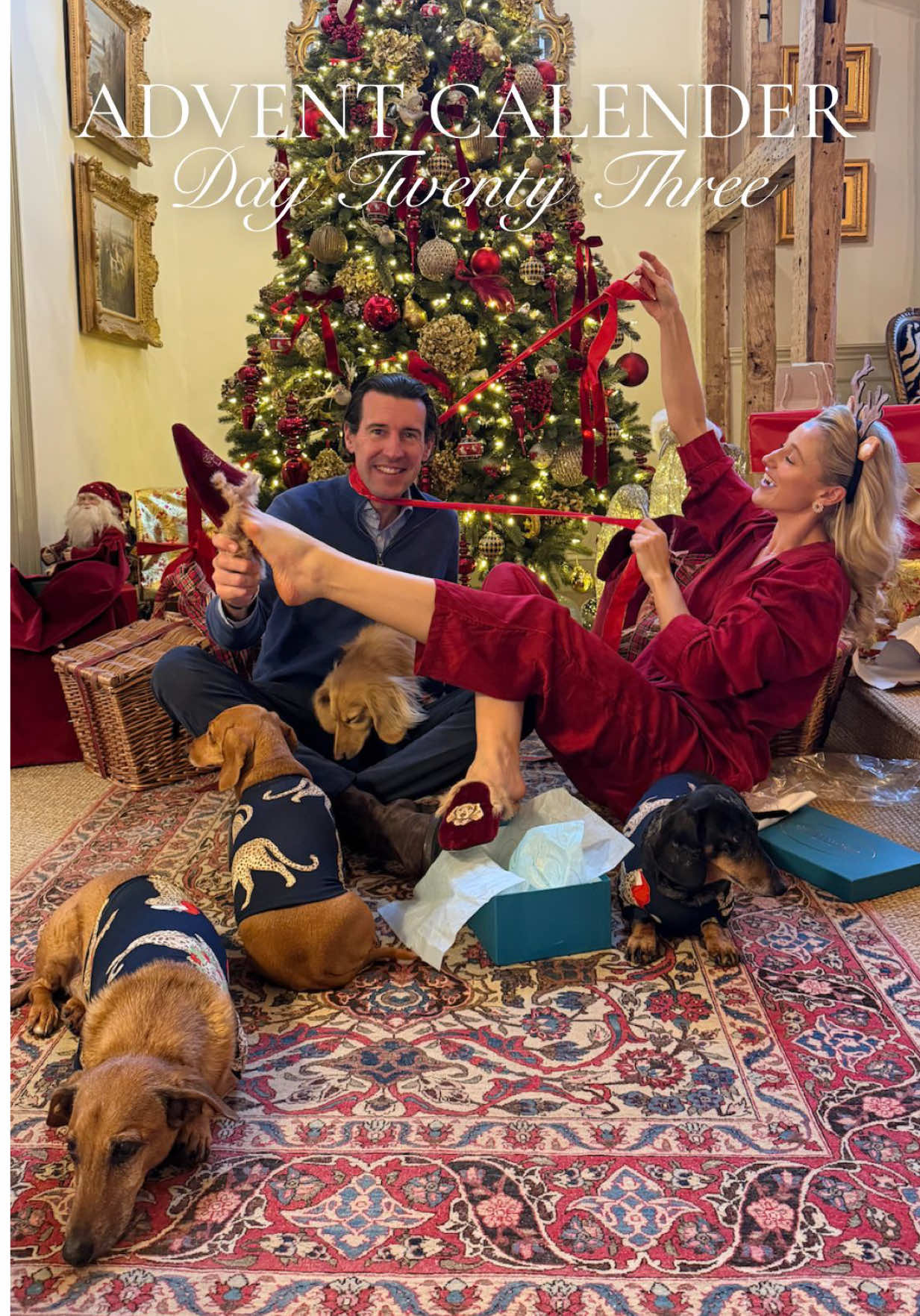 TikTok post by @leonorasmee for Chelsea Peers. Caption reads: Day Twenty Three of my Surprise Advent Calendar!....