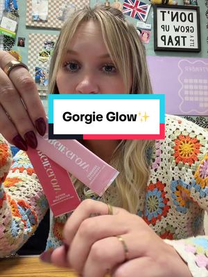 TikTok post by @thecaliforniateacher for Gorgie. Caption reads: Gorgie Glow is my go to for hydration during the....
