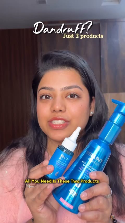 Instagram post by @glowbymansi for BBlunt. Caption reads: Tumhe 100 products ki zarurat nahi hai—bas right....