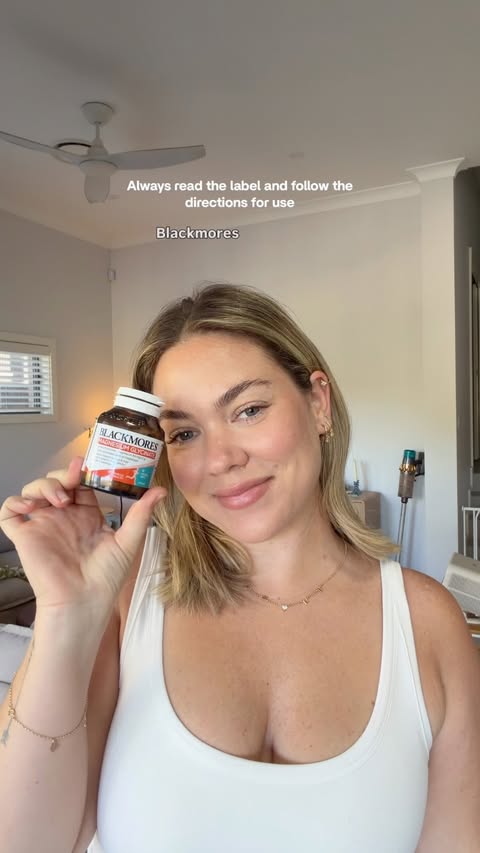 Instagram post by @sarahbettiens for Blackmores. Caption reads: [...] part of looking after your body.....