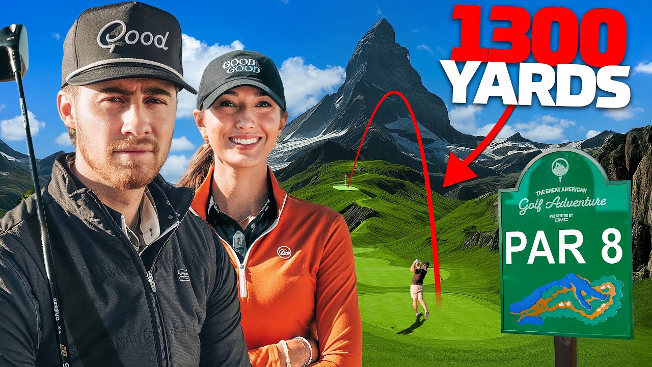 YouTube post by @GoodGood for Good Good Golf. Caption reads: The ACTUAL Hardest Golf Challenge Ever...