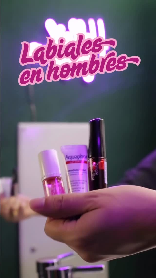 Instagram post by @hernangzzr for Aquaphor US. Caption reads: ¿Quién dijo que los labios de hombre no pueden....