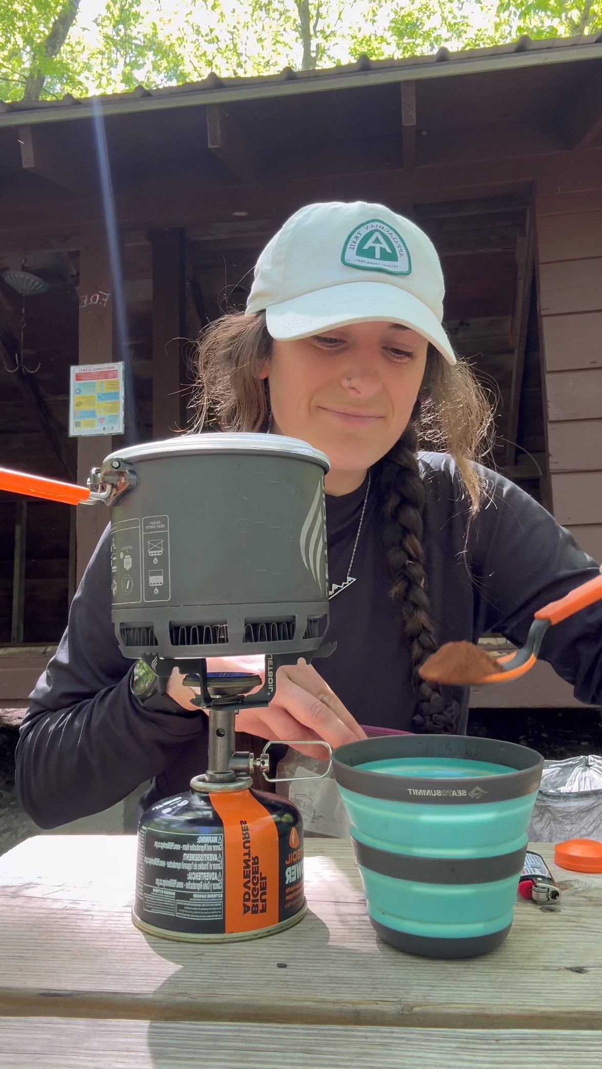 Instagram post by @_jamielambert_ for Jetboil. Caption reads: I take serious pride in my coffee addiction. ☕️.