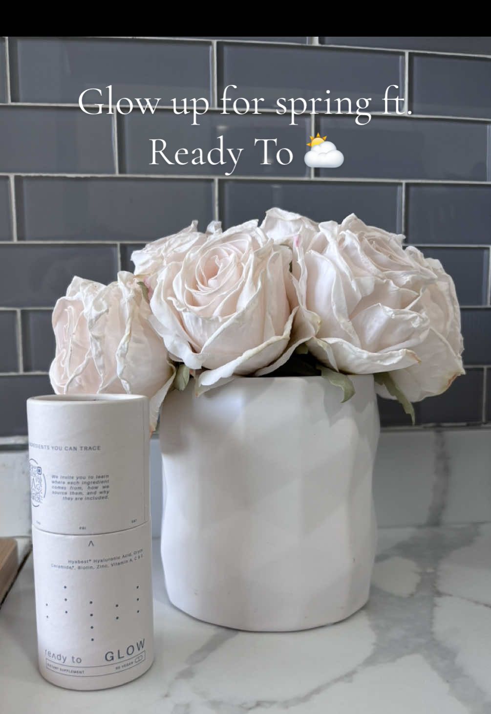 TikTok post by @kiannaleypereyra for Ready To. Caption reads: shop my fave supplements from @readytoinc and get....