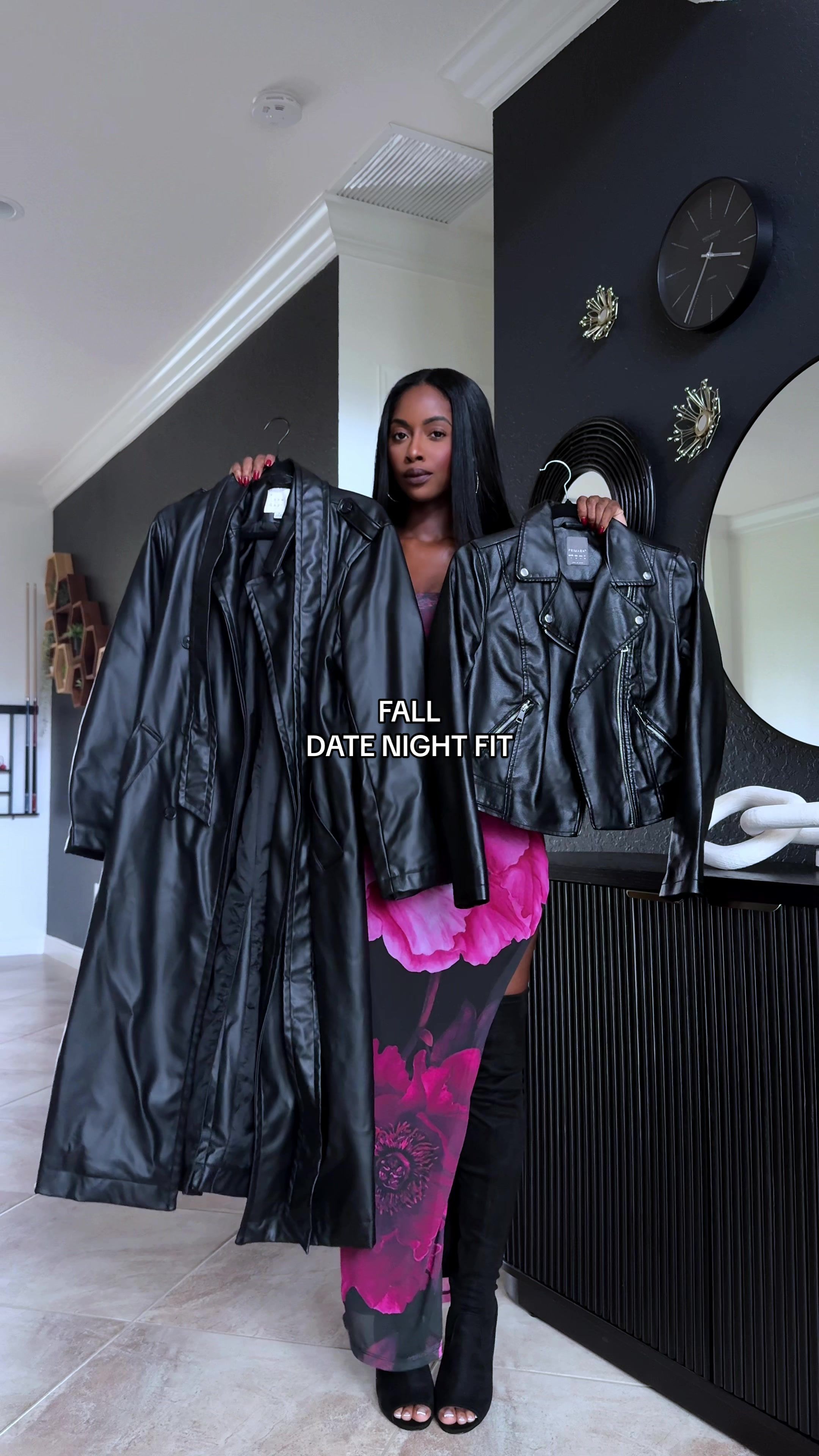 TikTok post by @meliszamcfierce for Miss Lola. Caption reads: [...] south I’m grabbing a jacket 😂  Dress: @MISS....