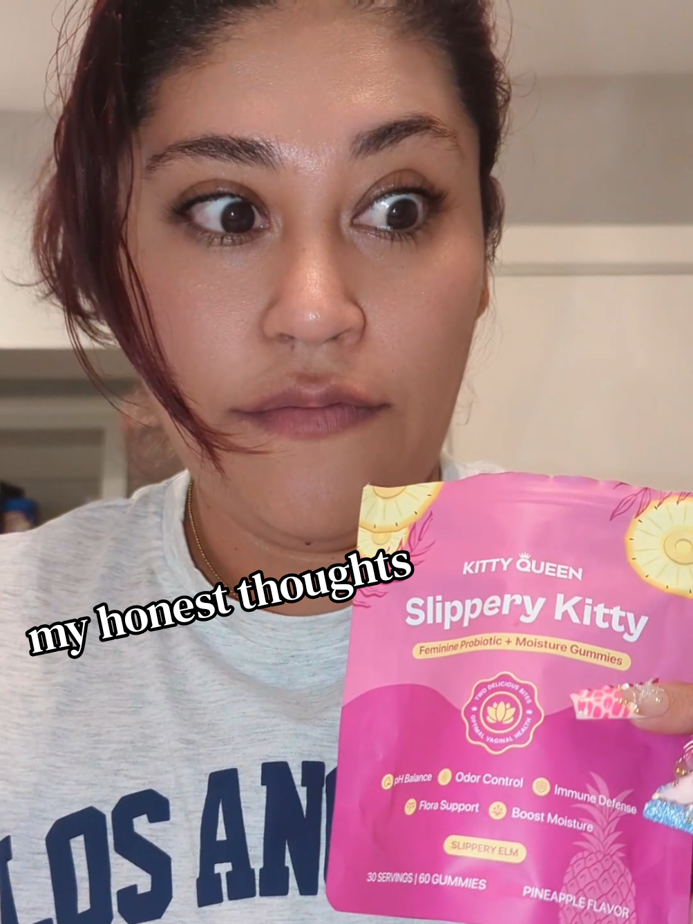 TikTok post by @almasoria.19 for KittyQueen. Caption reads: [...] repurchased this like five times.....