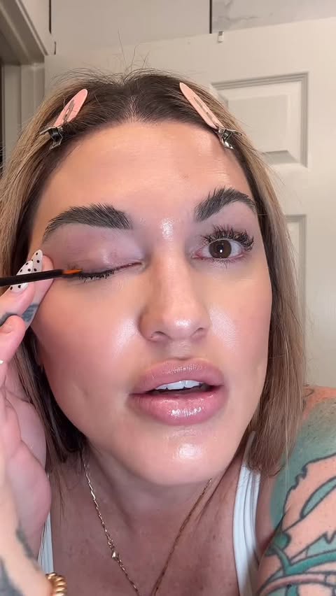 Instagram post by @kyliexparkk for Grande Cosmetics. Caption reads: [...] lash & brow serums from @grandecosmetics....