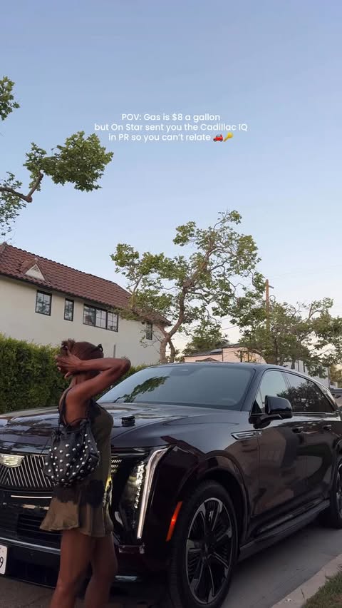 Instagram post by @kyyahabdul for OnStar. Caption reads: [...] is the epitome of luxury. Thank you @onstar....