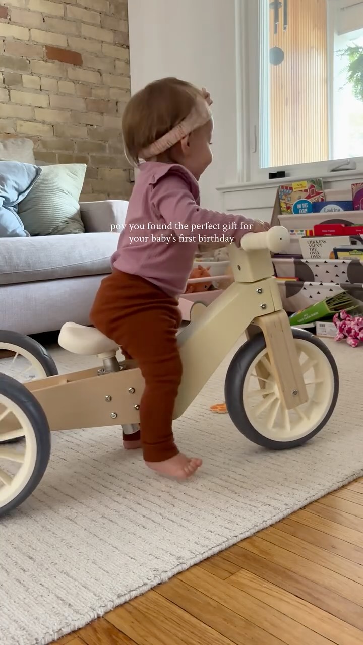 Instagram post by @torontoblondie for Coco Village. Caption reads: margot’s new ride!! 🚲 love that the @cocovillage....
