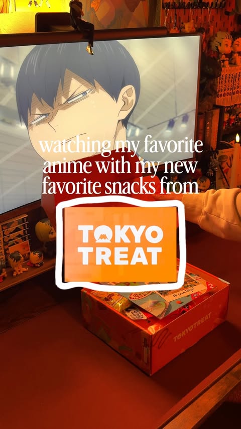 Instagram post by @tirimisuee for TokyoTreat. Caption reads: [...] get some delicious japanese snacks 🍥....