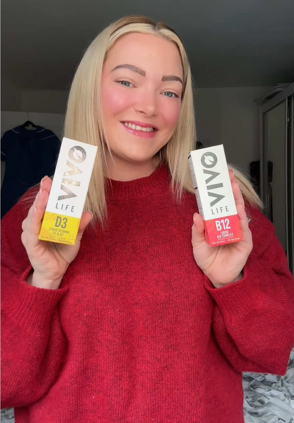 TikTok post by @lifewithljj for Vivo Life. Caption reads: These are two supplements i couldn’t be without....