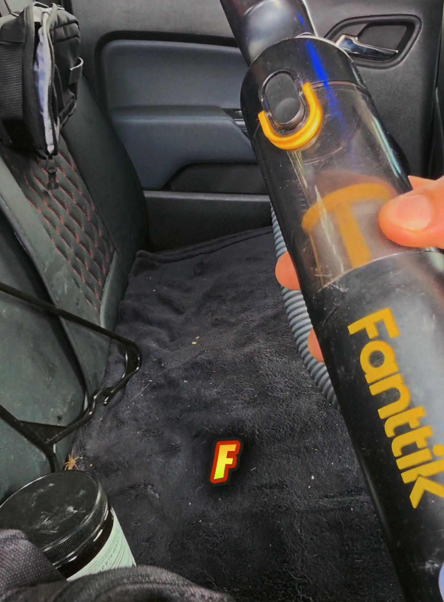 TikTok post by @popz_951 for Fanttik. Caption reads: @Fanttik Super Spider relocator apparatus is hand....