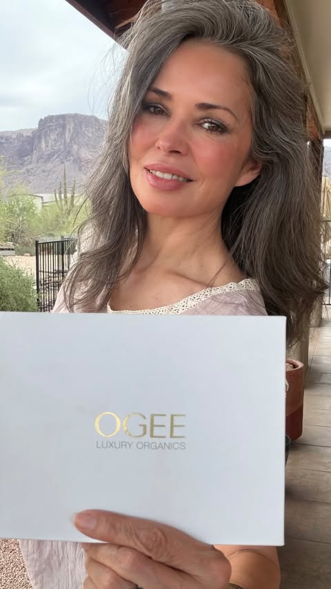 Instagram post by @darby_in_the_desert for OGEE. Caption reads: [...] of the Chrystal Contour Collection by @ogee....