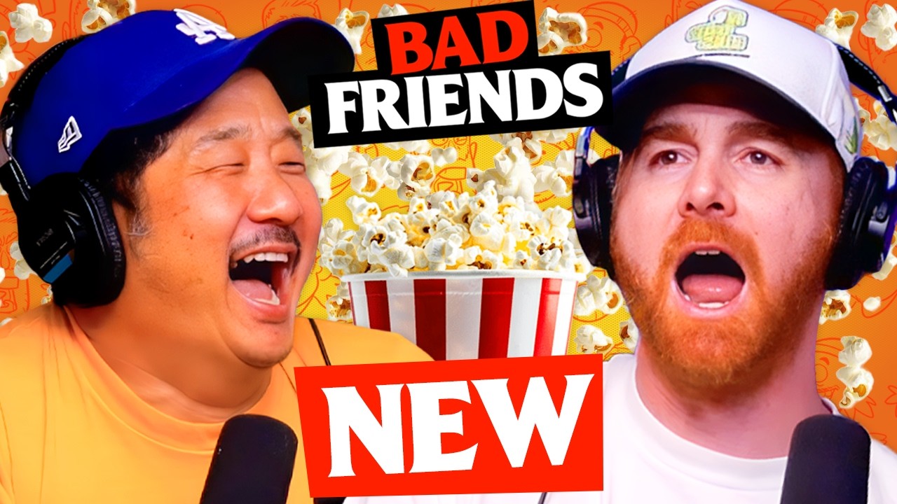 YouTube post by @BadFriends for Rocket Money. Caption reads: Yellow Peril & Cave Butter | Ep 291 | Bad Friends.