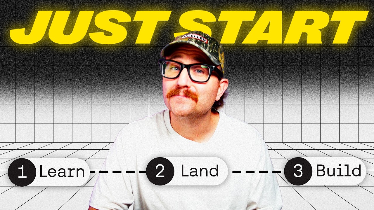 YouTube post by @SelfMadeWebDesigner for Kittl. Caption reads: I Built a Web Design Biz in 90 Days (Here’s....