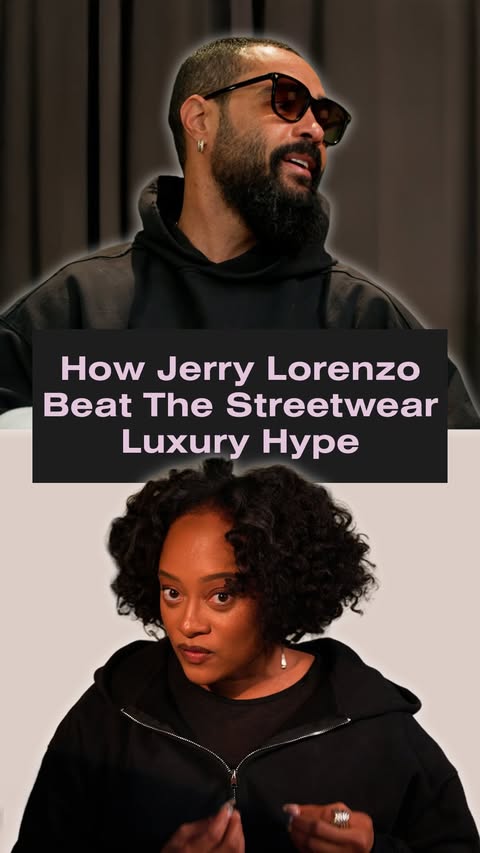 Instagram post by @ariahughes for Complex. Caption reads: Jerry Lorenzo outlasted streetwear’s luxury hype....