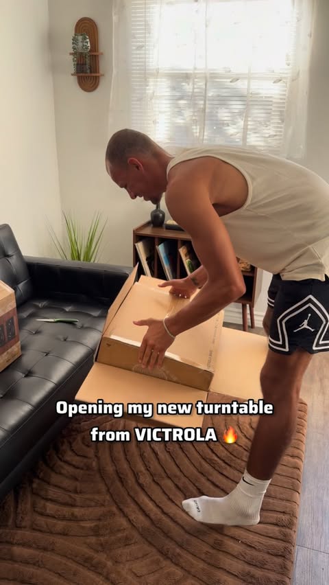 Instagram post by @traeball_ for Victrola. Caption reads: [...] just got a serious upgrade. 🎶✨ The Victrola....