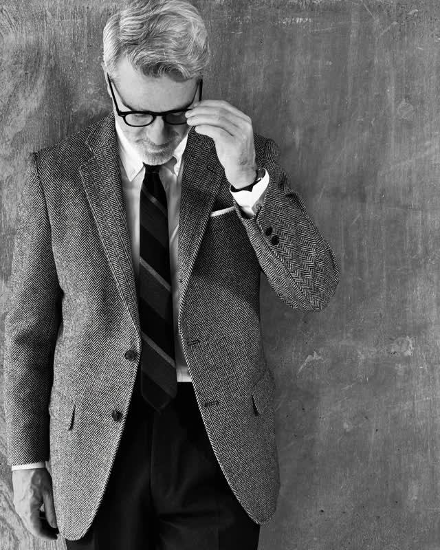 Instagram post by @mr_david_style for Brooks Brothers. Caption reads: 🐑 2025 Brooks Brothers Autumn/Winter collection....