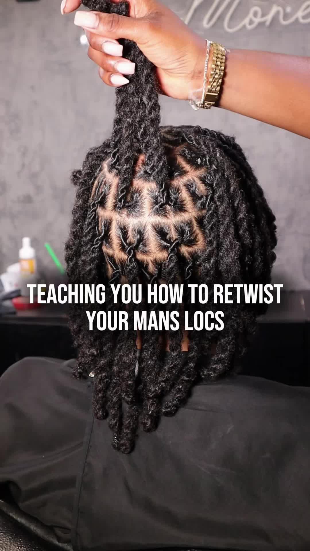 TikTok post by @caymoneistyles for Cécred. Caption reads: Teaching you how to do your mans hair Use code:....