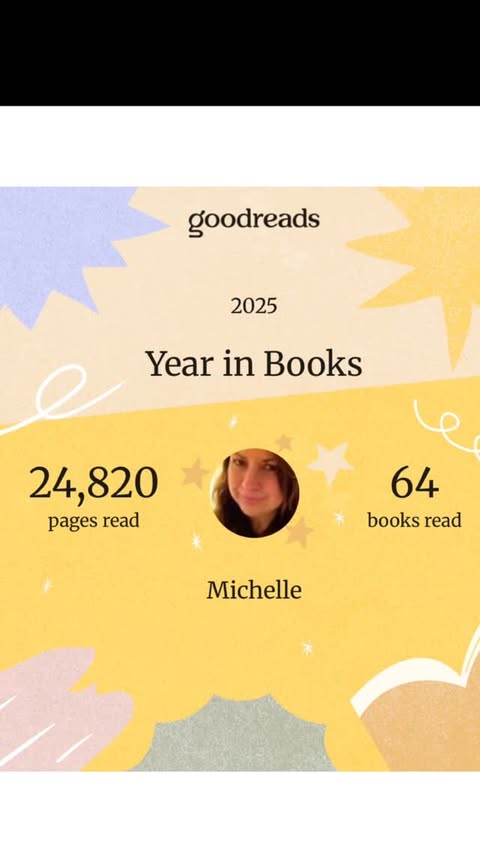 Instagram post by @books_with_shell for Goodreads. Caption reads: My year in review.  Odd as I definitely finished....