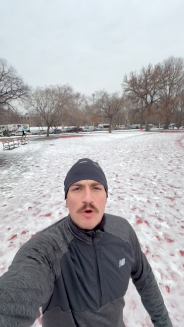 Instagram post by @crustbycarson for Barebells. Caption reads: #BarebellsPartner Got myself out of bed (barely)....