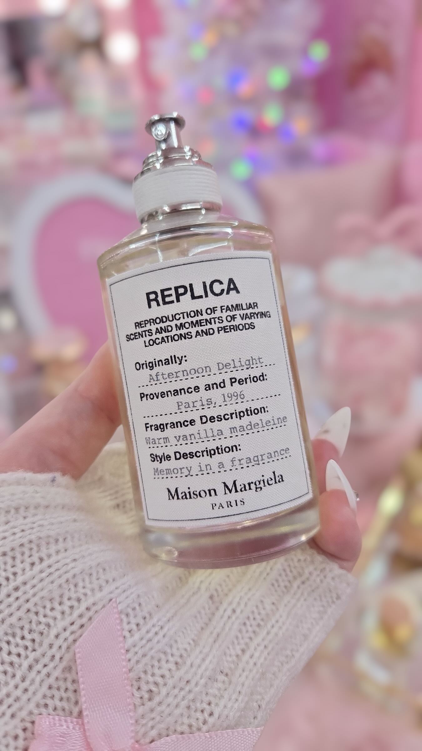 Instagram post by @glamfragranceaddict for Maison Margiela Fragrances. Caption reads: Happy Monday Luxes ✨🥂🤍

Sickness has officially....