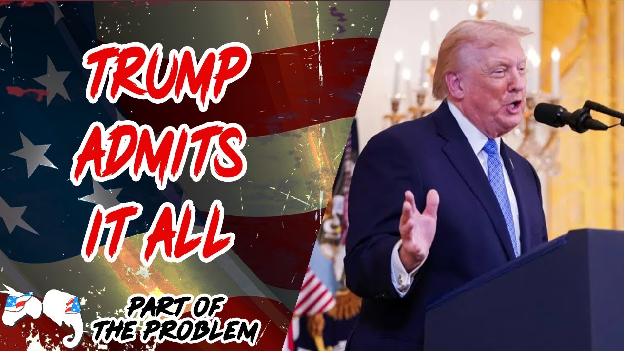 YouTube post by @PartOfTheProblem for ExpressVPN. Caption reads: Dave Smith | Trump Admits It All | Part Of The....