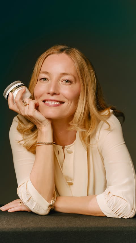 Instagram post by @luciedelafalaise for Sisley Paris. Caption reads: How @luciedelafalaise gets her skin ‘morning....