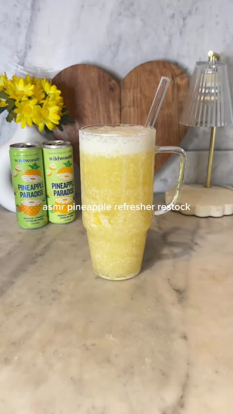 Instagram post by @galiciagordon for wildwonder. Caption reads: [...] refresher restock ft. @drinkwildwonder....