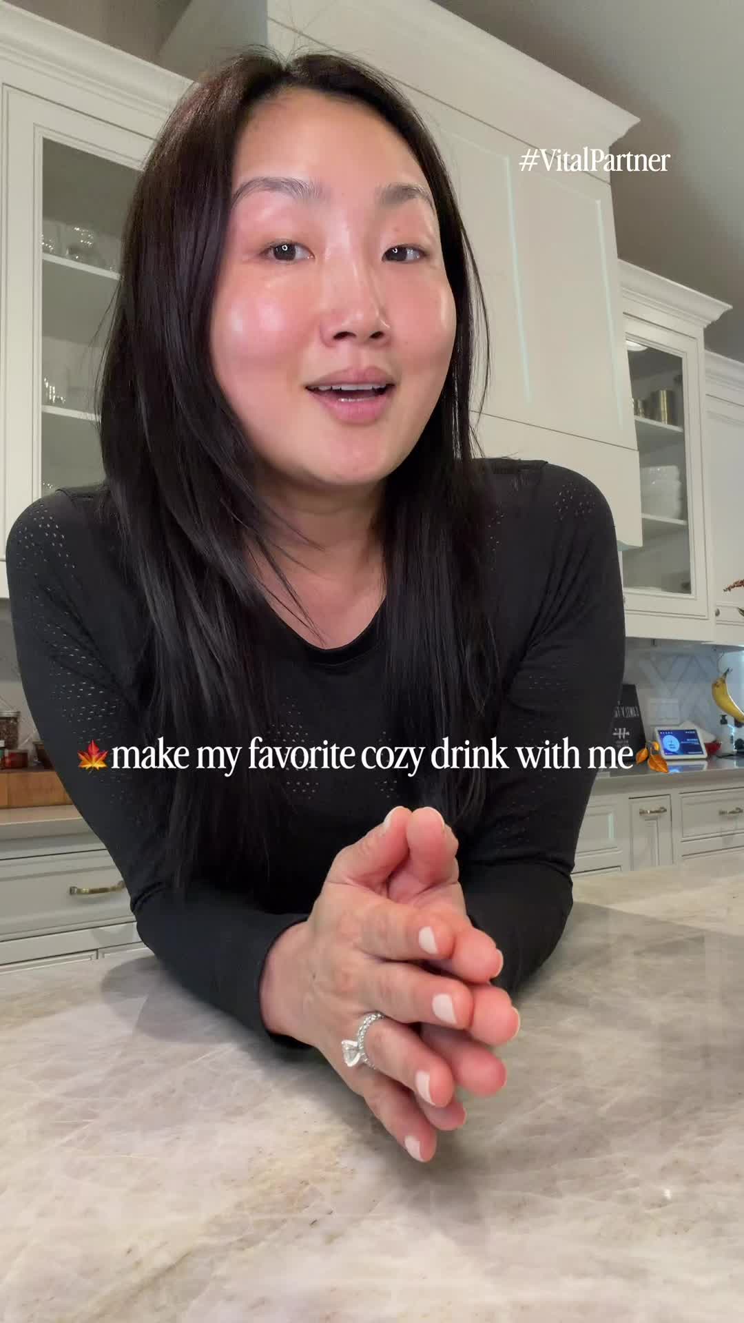 TikTok post by @tamsskyn for Vital Proteins. Caption reads: #VitalPartner @Vital Proteins Shop Salted Caramel....