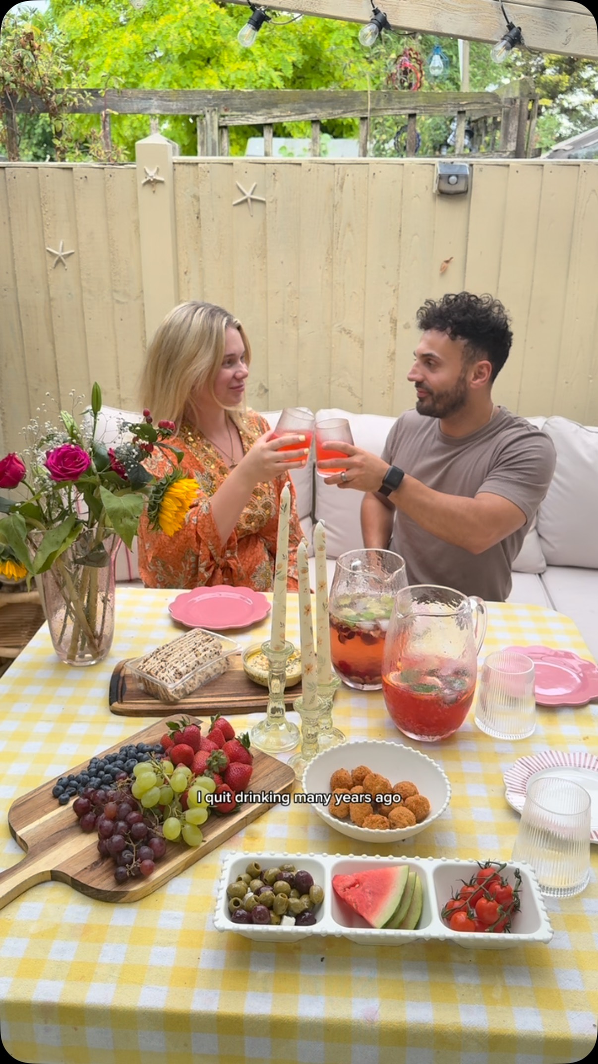 Instagram post by @katieariam for Aldi UK. Caption reads: #ad | Do I miss drinking alcohol? Why would I when....