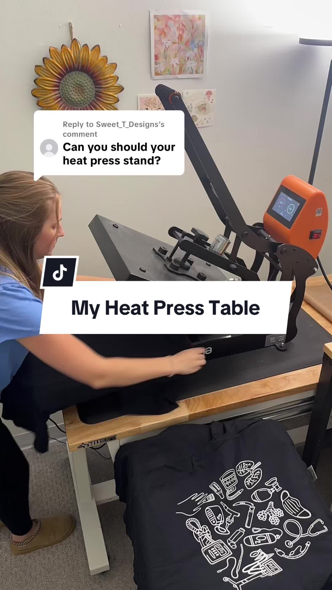 TikTok post by @megannco for Ricoma. Caption reads: Replying to @Sweet_T_Designs a little info on the....