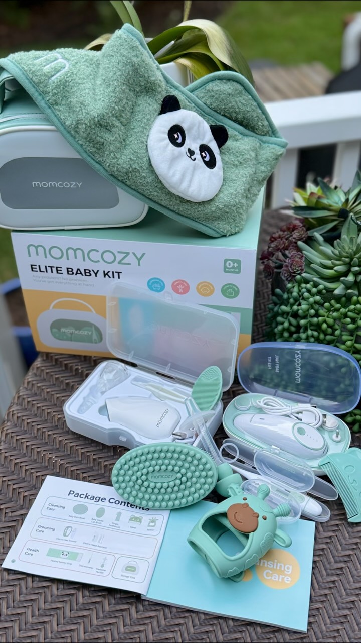 Instagram post by an influencer for Momcozy. Caption reads: [...] a whole lot easier. Thank you @momcozy for....
