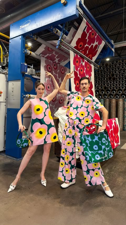 Instagram post by @young_emperors for Marimekko. Caption reads: ad I We are here for @marimekko Day!🌸 We’ve....