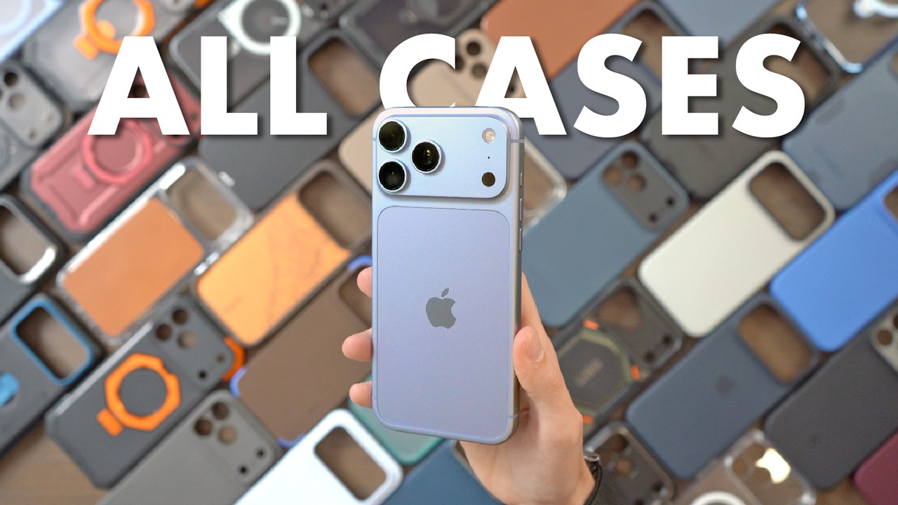 YouTube post by @VittorTech for Leroy’s Blend. Caption reads: Top Cases for iPhone 18 Pro Max - Don't make the....