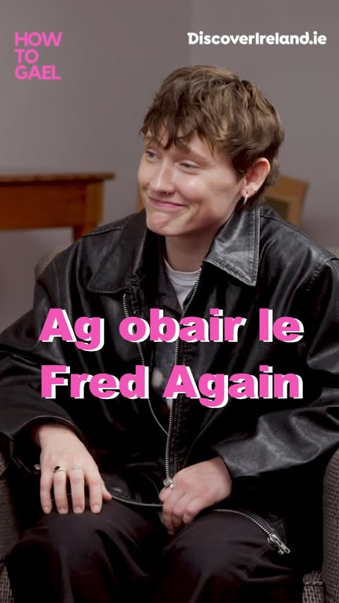 Instagram post by @howtogael for Discover Ireland. Caption reads: Casual as you please 😅 @soaksoaksoak ag caint....