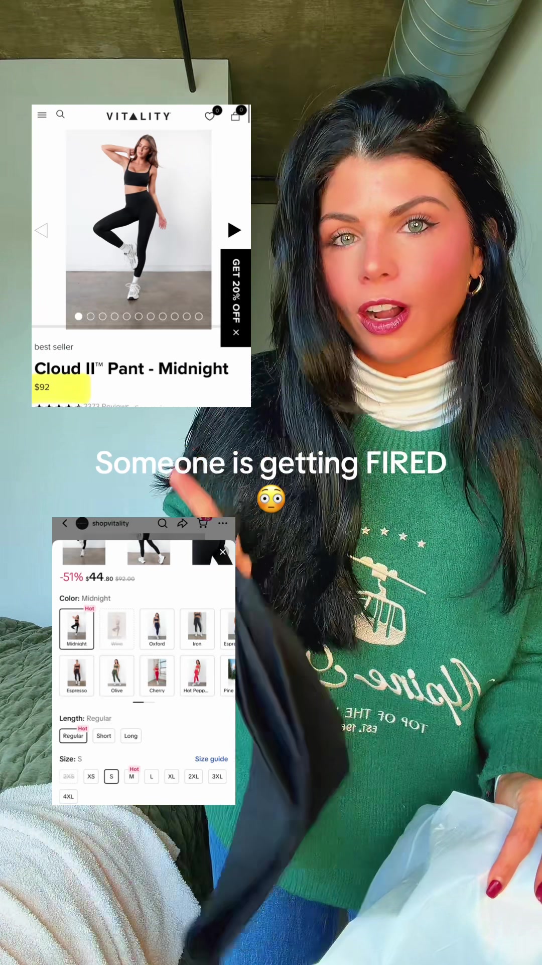 TikTok post by @limottasav1111 for shopvitality. Caption reads: [...] other colors before the sale ends....