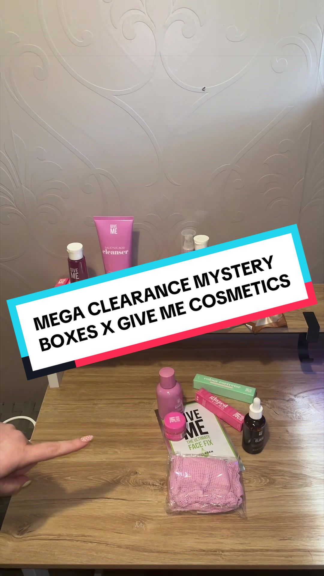 TikTok post by @alishareviews4u for Give Me Cosmetics. Caption reads: [...] underway 🤭🤣 #givemecostmetics....