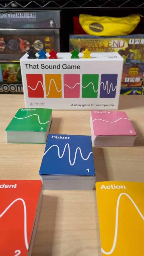 Instagram post by @tiktokboardgames for That Sound Game. Caption reads: [...] associated with what is named. That sound....