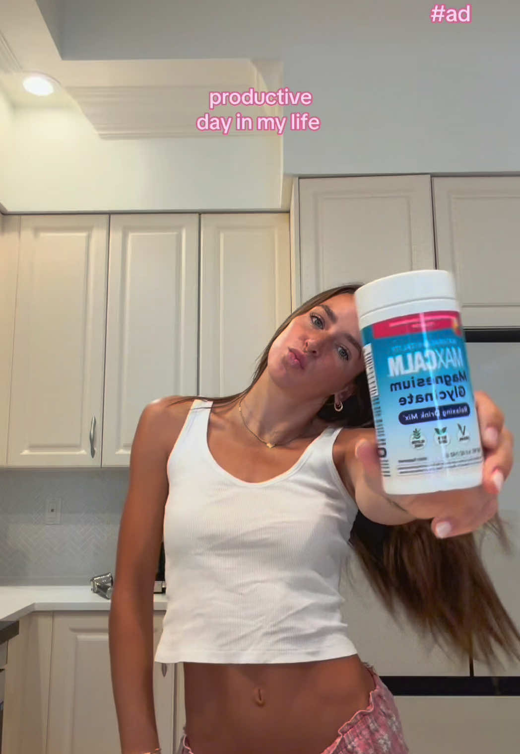 TikTok post by @laurenedrexel for Natural Vitality®. Caption reads: [...] a convenient and great-tasting way!....