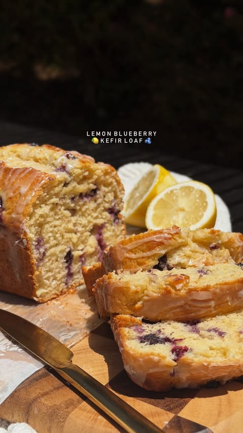 Instagram post by @whatrobineats for Lifeway Foods. Caption reads: Comment LEMON for the recipe to my lemon blueberry....