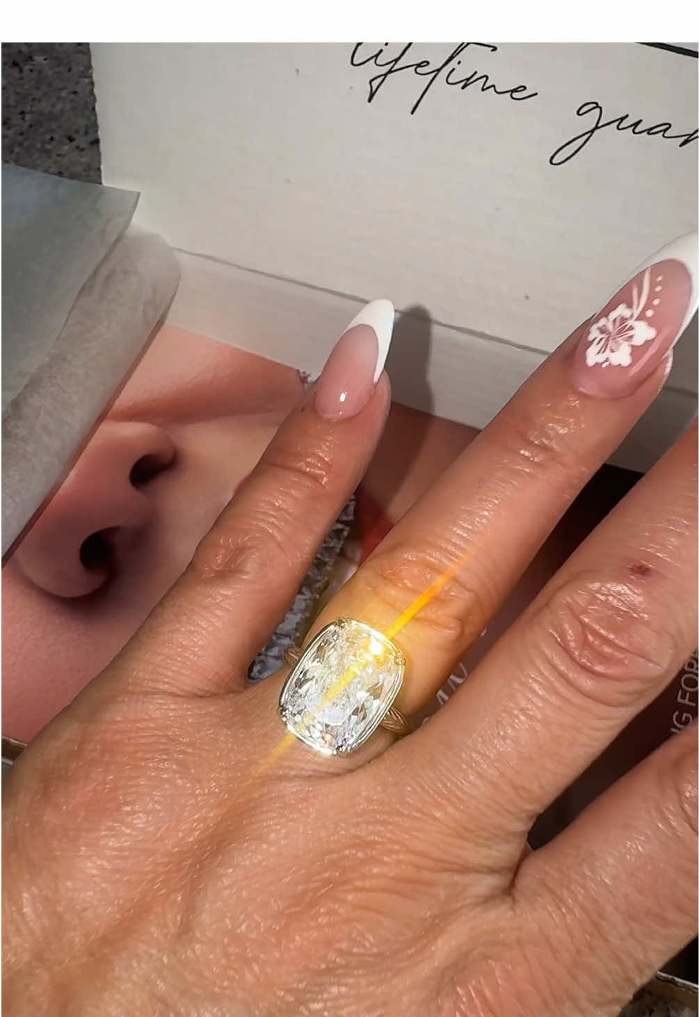 TikTok post by @hey_its.lucy for Sterling Forever. Caption reads: [...] #ring #silver #jewelry @Sterling Forever.