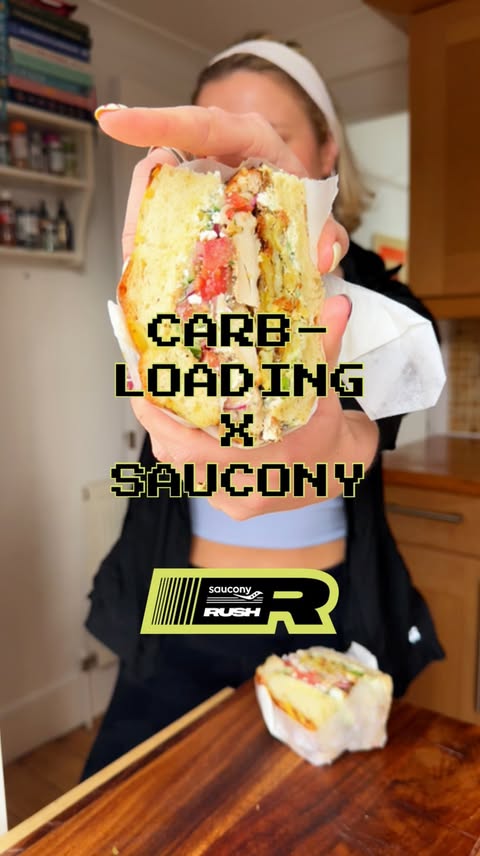 Instagram post by @nellskitchn for Saucony. Caption reads: [...] April | 7pm-10pm I've teamed up with....