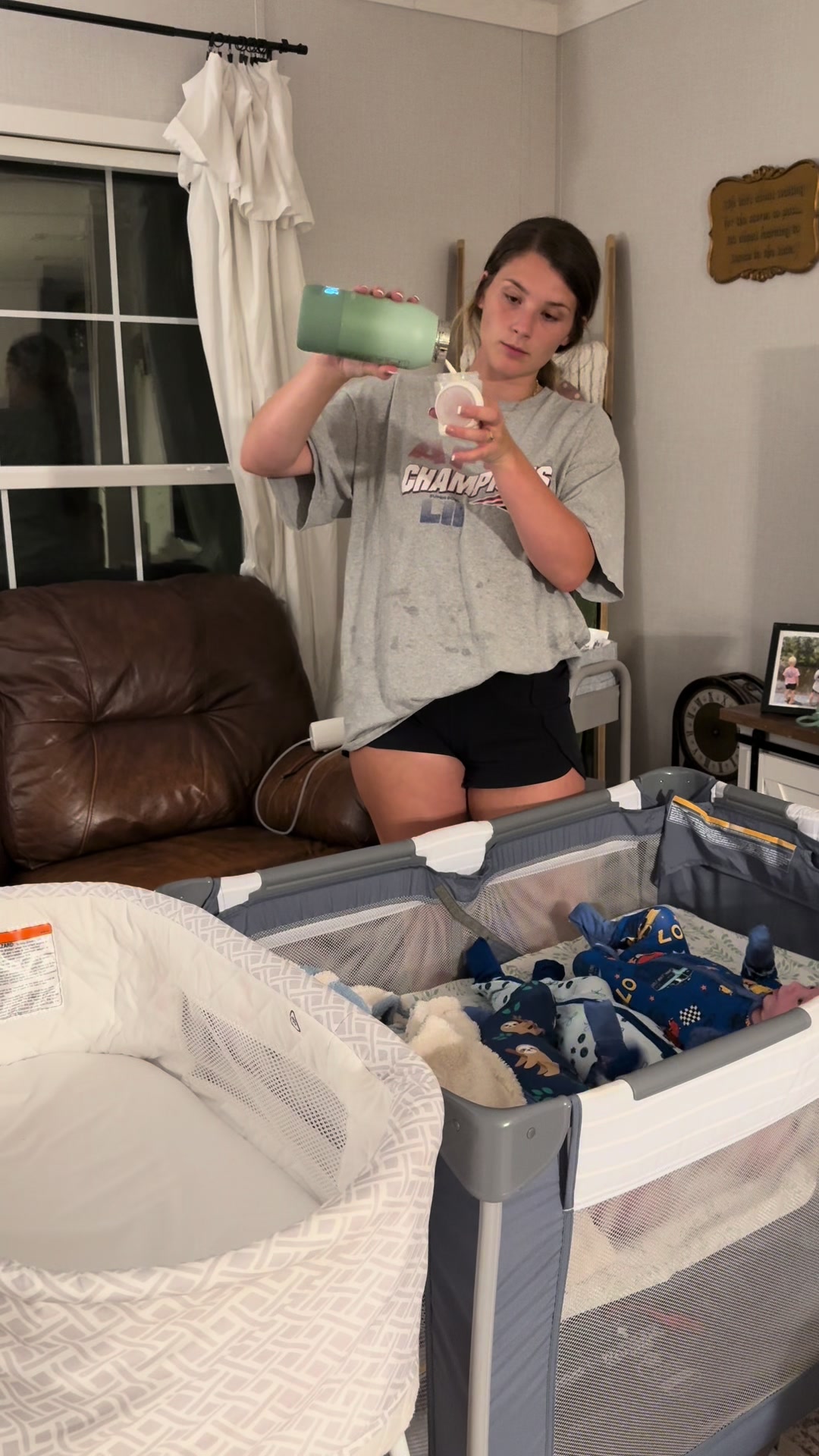 TikTok post by @haileyallissiaa for Momcozy. Caption reads: [...] rush the first thing I’m grabbing is my....