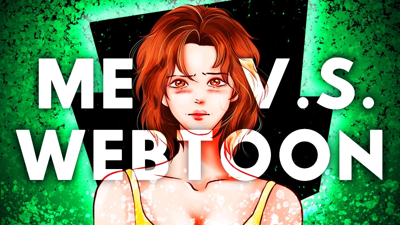 YouTube post by @mattybites for WEBTOON. Caption reads: Can I TRICK Webtoon??? | Man vs Machine.